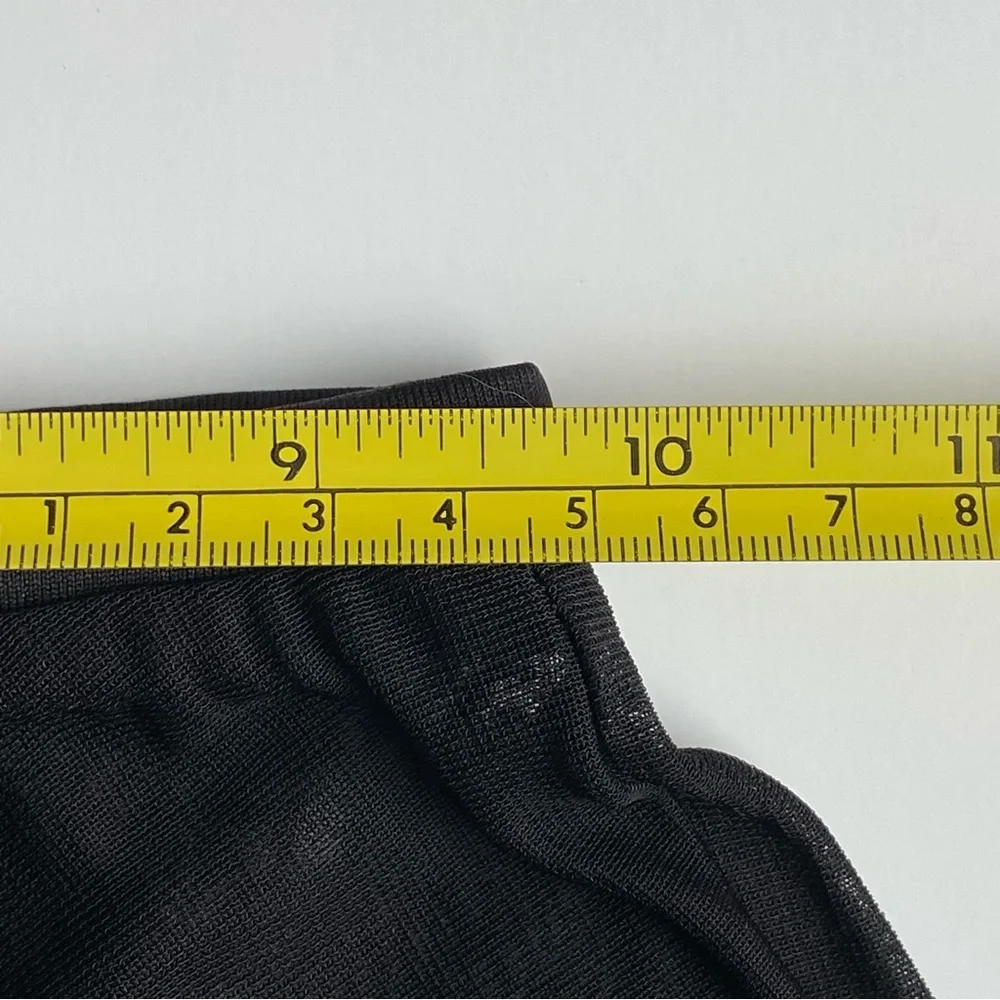 Black Ballet Skirt Size 6 6X Small Elastic Waist EUC Dance Flowy Girls Sheer